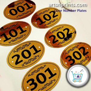 Weatherproof Door Plates for Flats & Apartments ,Online Door Number Plate Maker MP, Premium Door Signage with Fast Delivery, Buy Custom Door Number Plates Online India